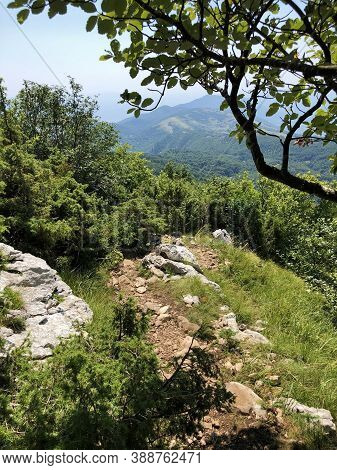 Hiking Trails, Forest Paths And Bicycle Roads In The Ucka Nature Park, Croatia