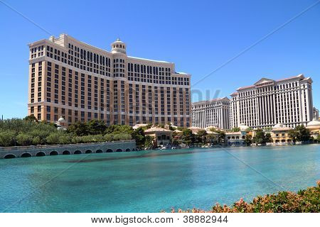 LAS VEGAS NV - 22 APRIL: Luksus hotel Bellagio på April 22, 2011 i Las Vegas, USA. Bellagio er den 