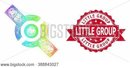 Spectrum Colorful Wire Frame Connector, And Little Group Unclean Ribbon Stamp Seal. Red Stamp Seal I