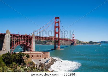 General View Of Golden Gate. San Francisco