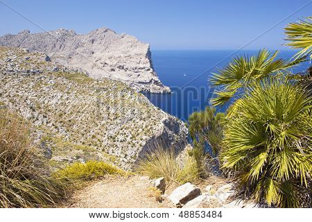 Cape Formentor i kusten på norra Mallorca