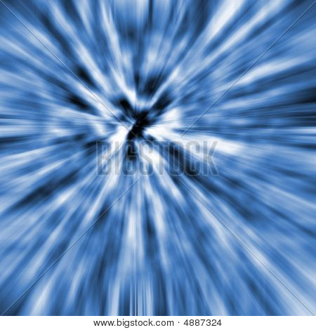 blaue und weiße explosion