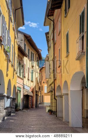 Idyllic Small Town Street View