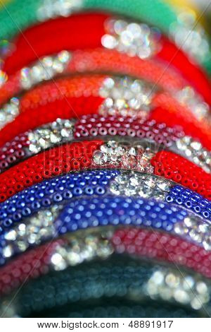 Beautiful Indian Colorful Bangles In Vibrant Colors