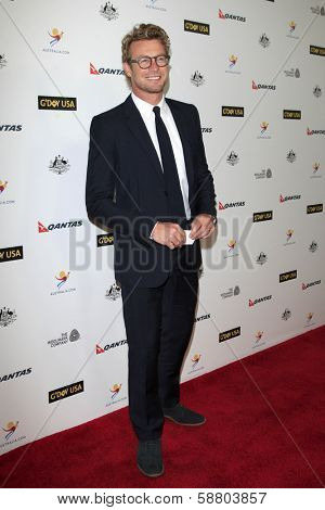 LOS ANGELES - JAN 11:  Simon Baker at the  2014 G'Day USA Los Angeles Black Tie Gala at JW Marriott Hotel at L.A. LIVE on January 11, 2014 in Los Angeles, CA