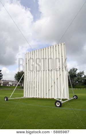 Sightscreen im Cricket ground