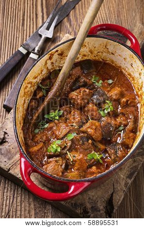 lamb ragout with eggplant
