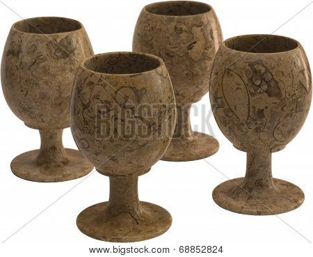 Stone wine-glasses