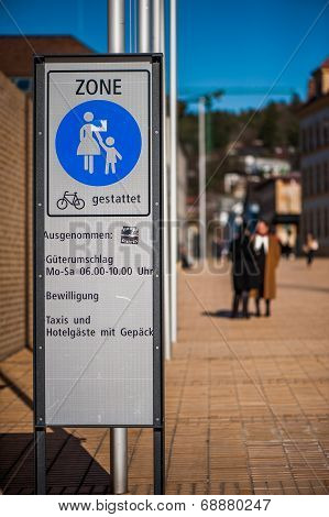 Hiking And Biking Area In Vaduz.