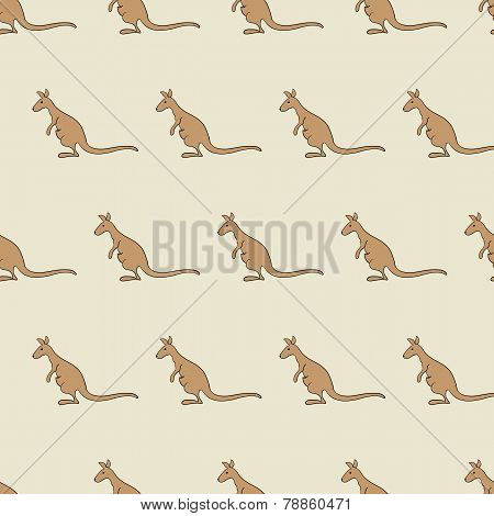 Pattern With Kangaroo