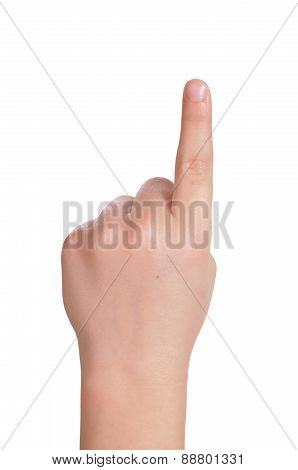 Child Arm Is Selecting