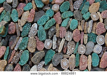 Colorful Stone Mold Pieces