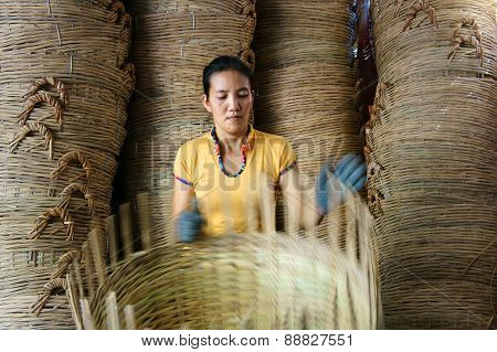 Asia Trade Village, Bamboo Basket, Mekong Delta