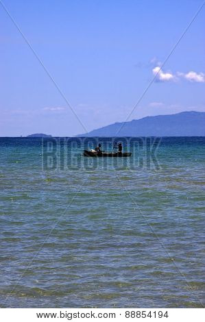 Boat In Nosy Mamoko Madagascar