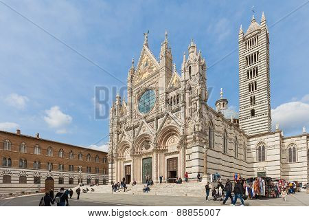 The Duomo Of Siena In Tuscany, Italy