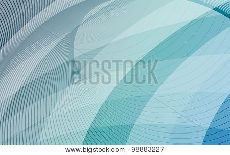 Blue And Turquoise Background With Diagonal Stripes. Horizontal Minimal Backdrop. Can Be Used For Co