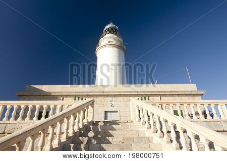Lighthouse On Cap De Formentor On Island Majorca, Balaeric Islands, Spain.