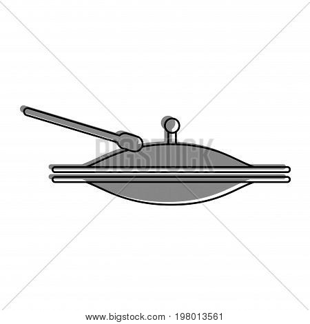 Battery cymbals isolated icon vector illustration design