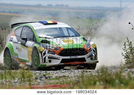 Tulcea, Romania - June 11: Competitors In Danube Delta Rally Stage In National Rally Championship &