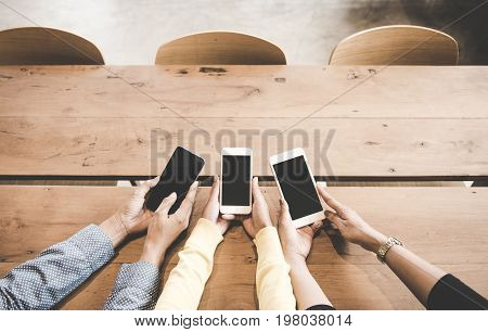 Business team women using tablet computer to work with financial data. Business Concept.