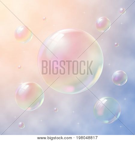 Transparent Soap Bubbles