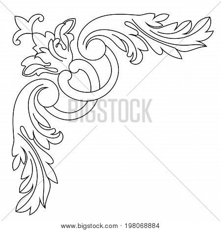 Vintage ornament, baroque ornament, scroll ornament, engraving ornament, border ornament, floral ornament, retro pattern, antique pattern, style acanthus pattern, foliage pattern, swirl pattern decorative pattern, filigree pattern. vector