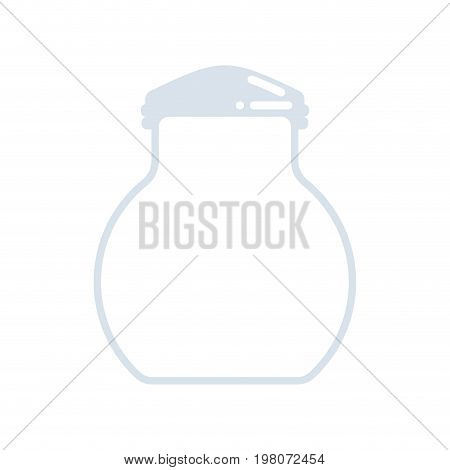 Empty Jar For Cookies Isolated. Oatmeal Cookie In Glass Pot. Biscuit