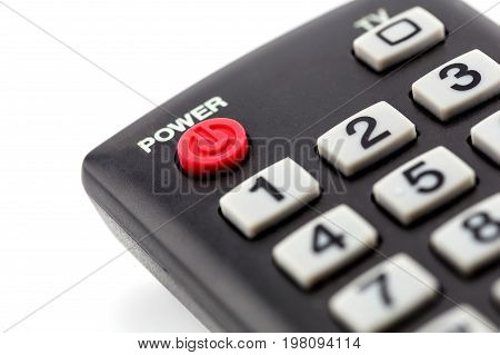 The macro of remote control detail closeup