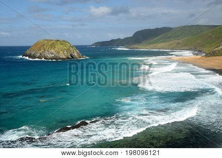 Lion beach in Fernando de Noronha, Brazil