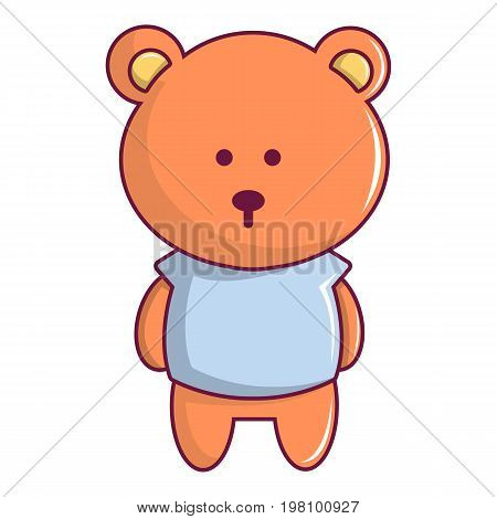 Bear toy icon. Cartoon illustration of bear toy vector icon for web design