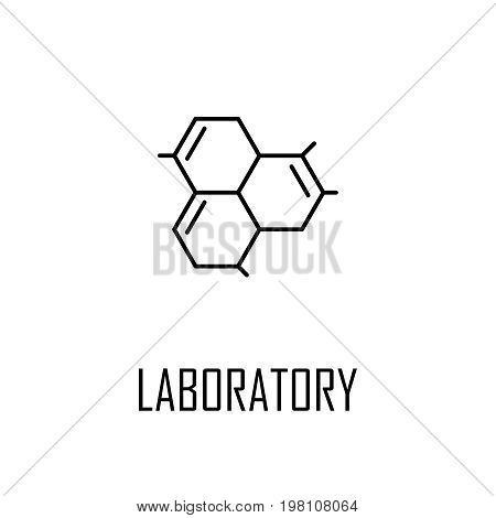 Molecule line icon. High quality black outline Logo for web site design and mobile apps. Vector illustration on a white background.