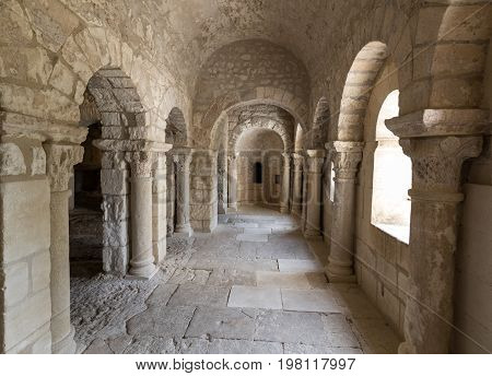 Romanesque Chapel of St. Peter in Montmajour Abbey near Arles France
