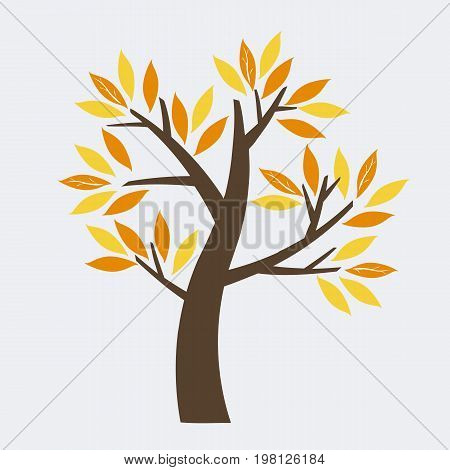 Illustration of a tree on a white background