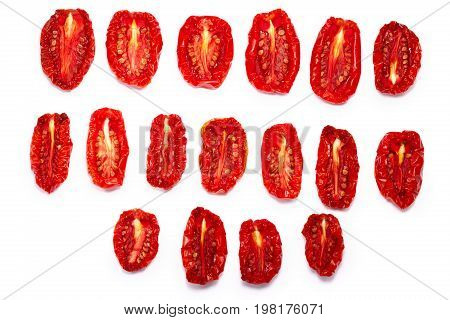 Sundried Tomato Halves, Paths, Top View