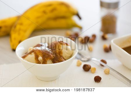 Icecream Made Of Frozen Banana