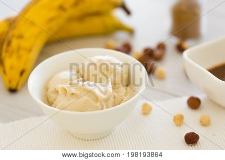 Icecream Made Of Frozen Banana