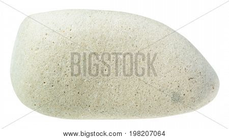 Tumbled Limestone Mineral Isolated
