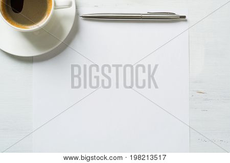 Business still life concept with office stuff on table