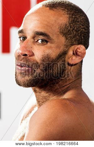 Portrait of the brazilian MMA fighter Fabricio Nascimento.