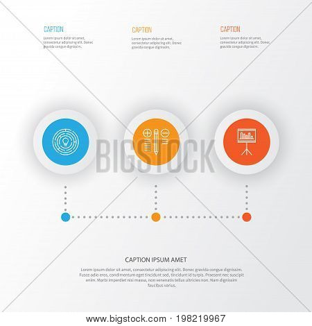 Management Icons Set. Collection Of Innovation, Presentation, Decision Making And Other Elements