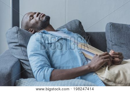 African American Man Reading Book