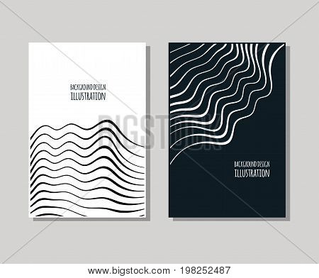 Minimal covers design set. Sample Stripc omposition Simple shapes with trendy gradients. Eps10 layered vector.