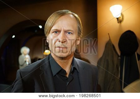 May 8. 2017 Museum of wax statues Grevin in the capital of the Czech Republic in Prague: Karel Roden - Actor