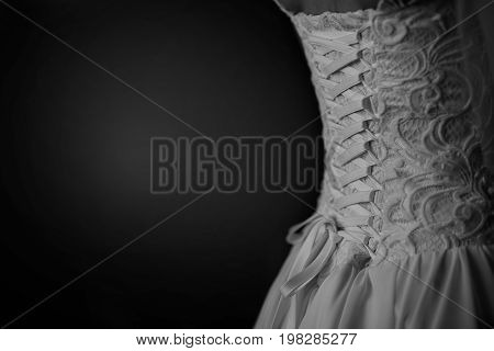 Wedding dress close-up dress, wedding, bride, corset, detail, romantic
