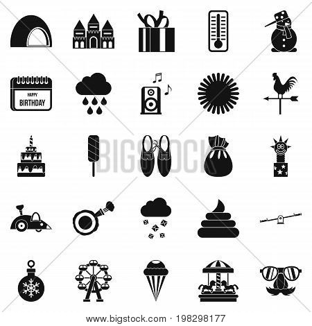 Peristyle icons set. Simple set of 25 peristyle vector icons for web isolated on white background