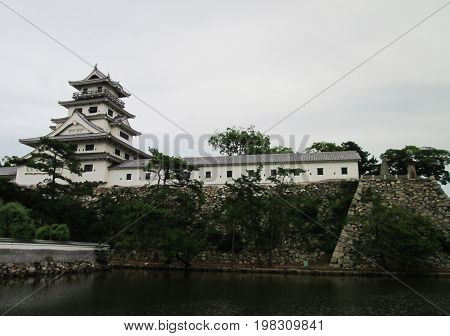 Met Imabari Castle at Ehime Prefecture, Japan
