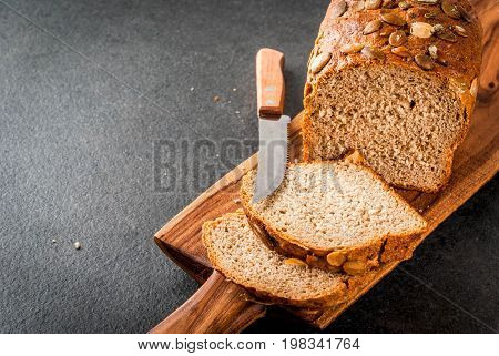 Homemade Bread With Pumpkin Seeds