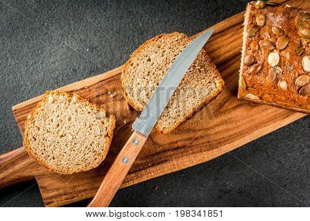 Homemade Bread With Pumpkin Seeds