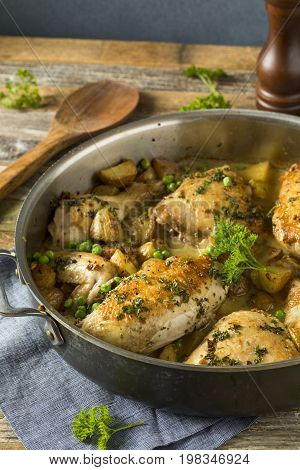 Homemade Baked Chicken Vesuvio