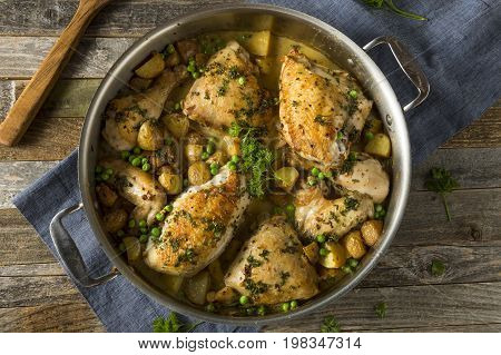 Homemade Baked Chicken Vesuvio